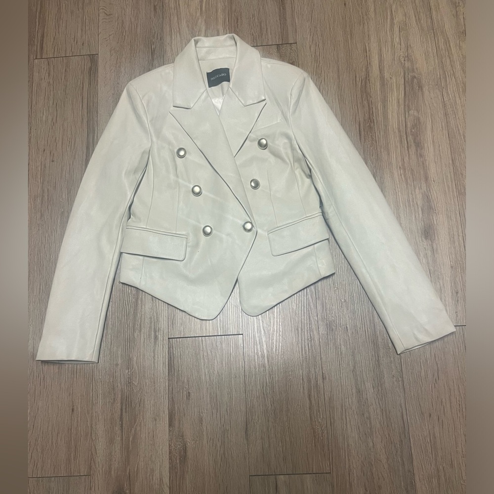 Dolce Cabo White Double-Breasted Blazer